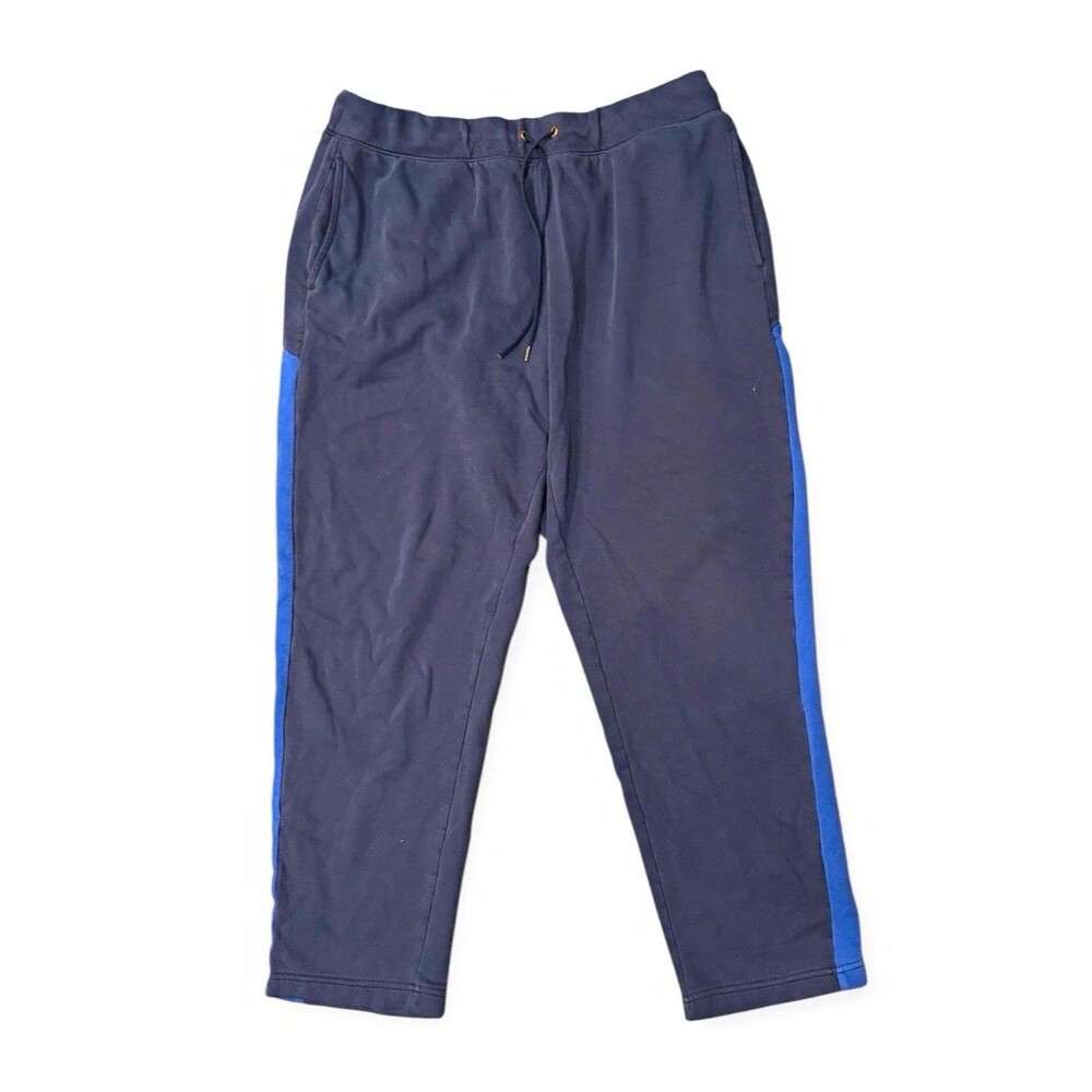 AV Athletic Works Men's XL Blue Fleece Jogger Sweatpants Drawstring Pockets